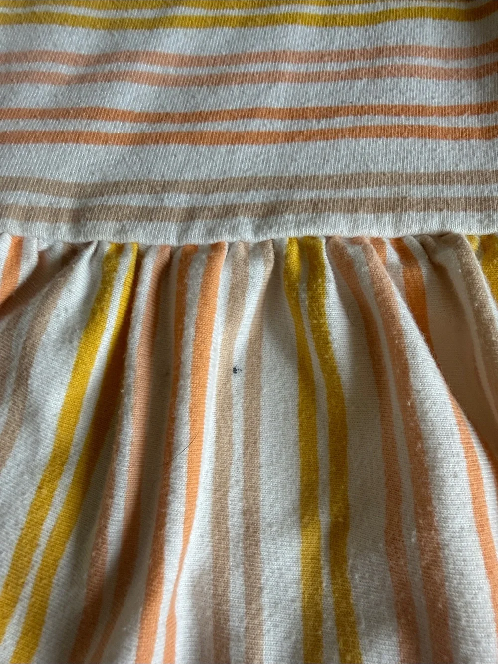 Pink Heart Print & Peach Stripe Sleeveless Cotton Dress Set - Cat & Jack 2T